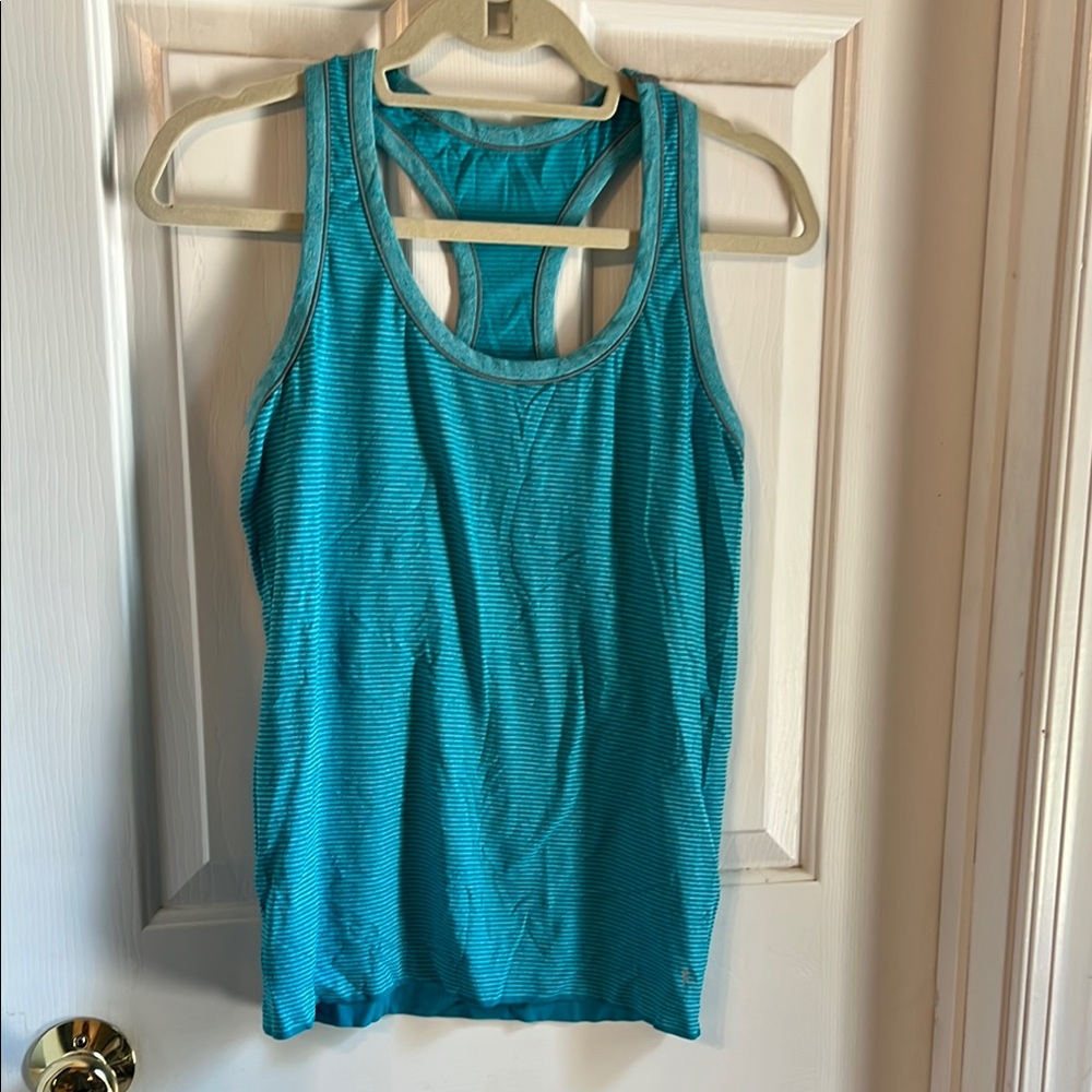 Danskin Now Blue Fitted Tank Top